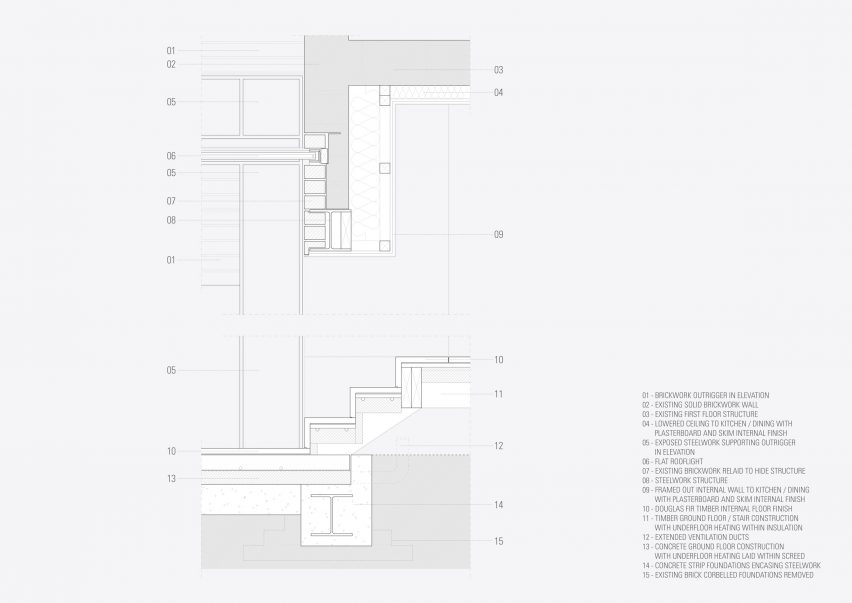 Detail of Repoussoir by Con Form Architects