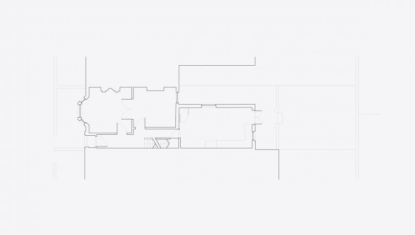 Previous ground floor plan of Repoussoir by Con Form Architects
