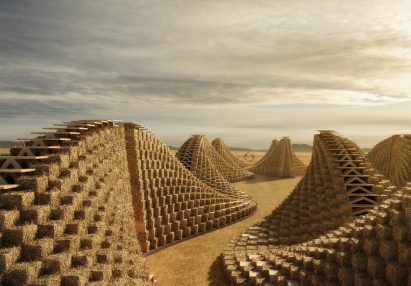 Visuals of Straw Bale School by Nudes