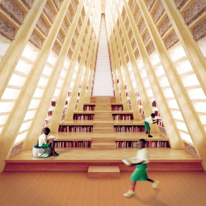 Visuals of Straw Bale School by Nudes