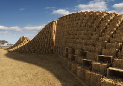 Visuals of Straw Bale School by Nudes