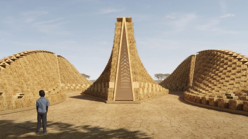 Visuals of Straw Bale School by Nudes