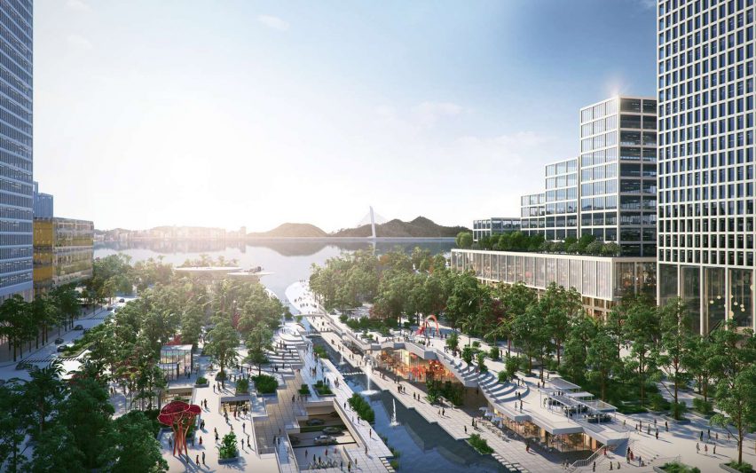 Shenzhen Bay Headquarters City by Henning Larsen