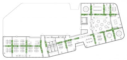 Interesting office floor plans