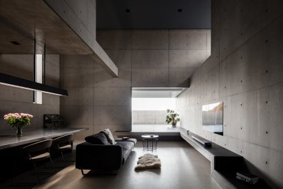 Stepped levels of living space in Tranquil House by FORM Kouichi Kimura Architects