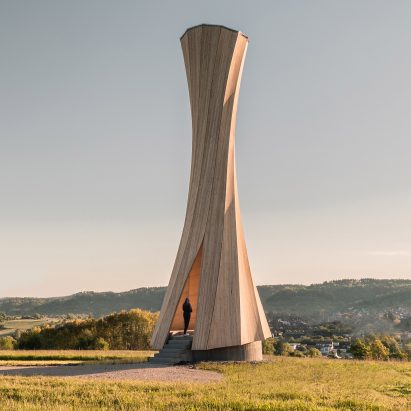 University of Stuttgart makes Urbach Tower from self-shaping wood