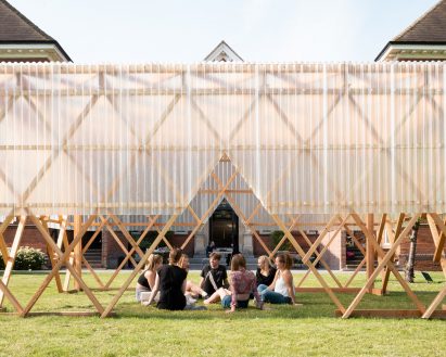 Urban Room pavilion by Invisible Studio and students at the University of Reading