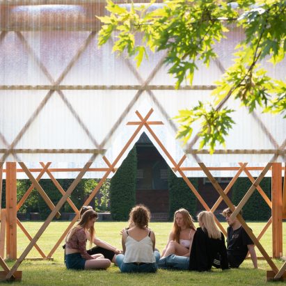 Urban Room pavilion by Invisible Studio and students at the University of Reading