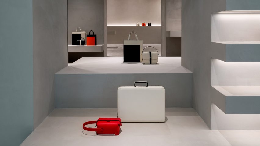Valextra store in Milan designed by John Pawson