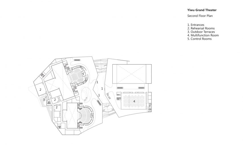 Yiwu Grand Theater in Yiwu, China, be MAD architects