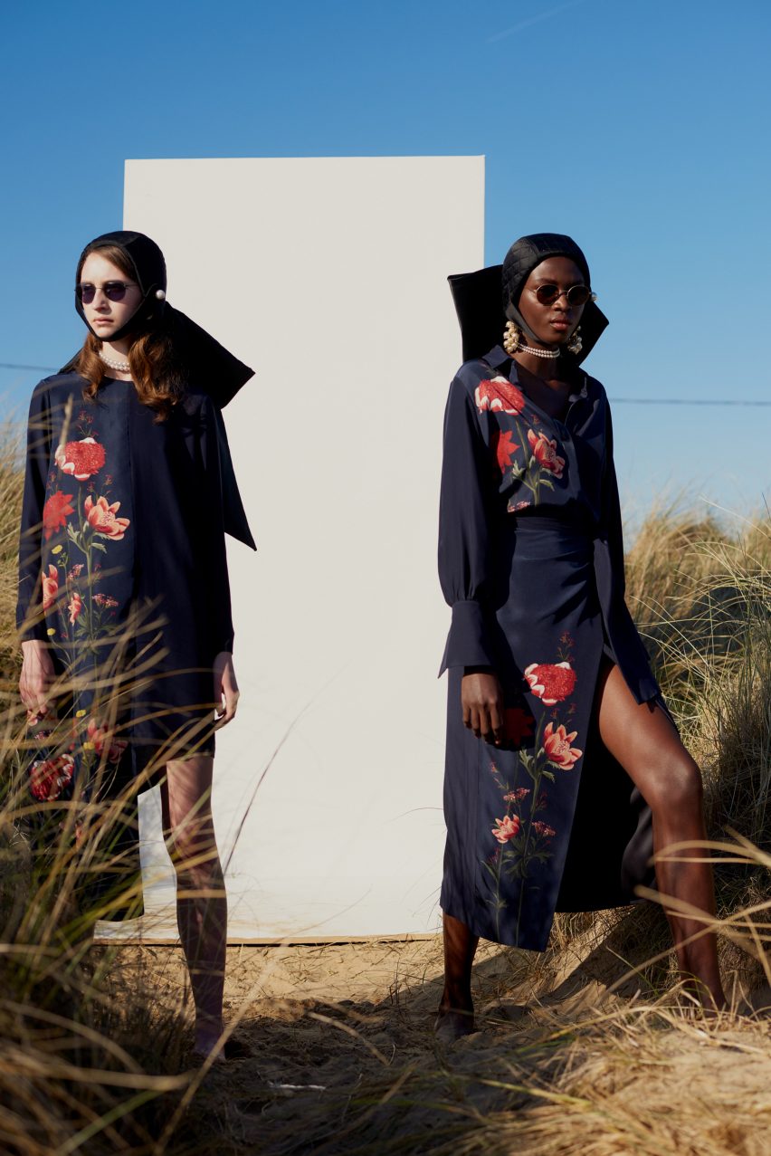 Mother of Pearl Net-A-Porter peace silk