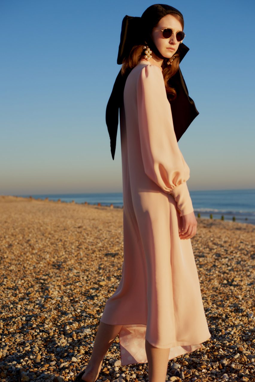 Mother of Pearl Net-A-Porter peace silk