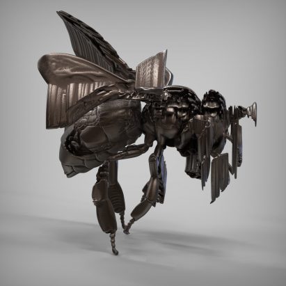 An exhibition of paintings, drawings and sculpture made by Ai-Da, a humanoid robot with artificial intelligence, has been unveiled at a gallery in the UK