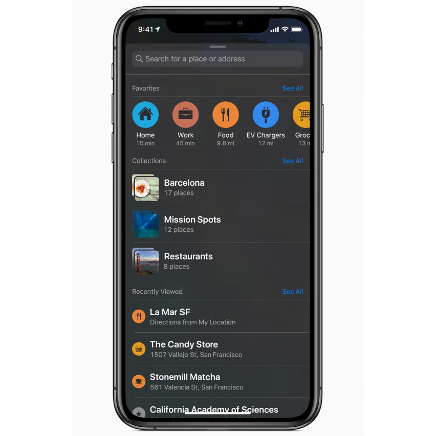 Apple iPhone iOS 13 including dark mode