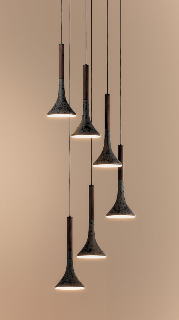 Aura lighting fixtures by Bandido Studio