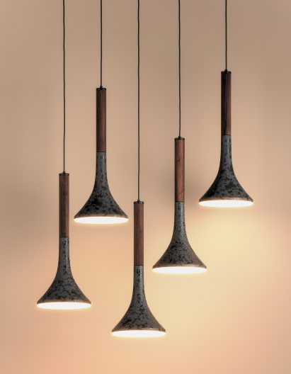 Aura lighting fixtures by Bandido Studio