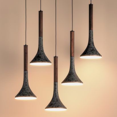 Aura lighting fixtures by Bandido Studio