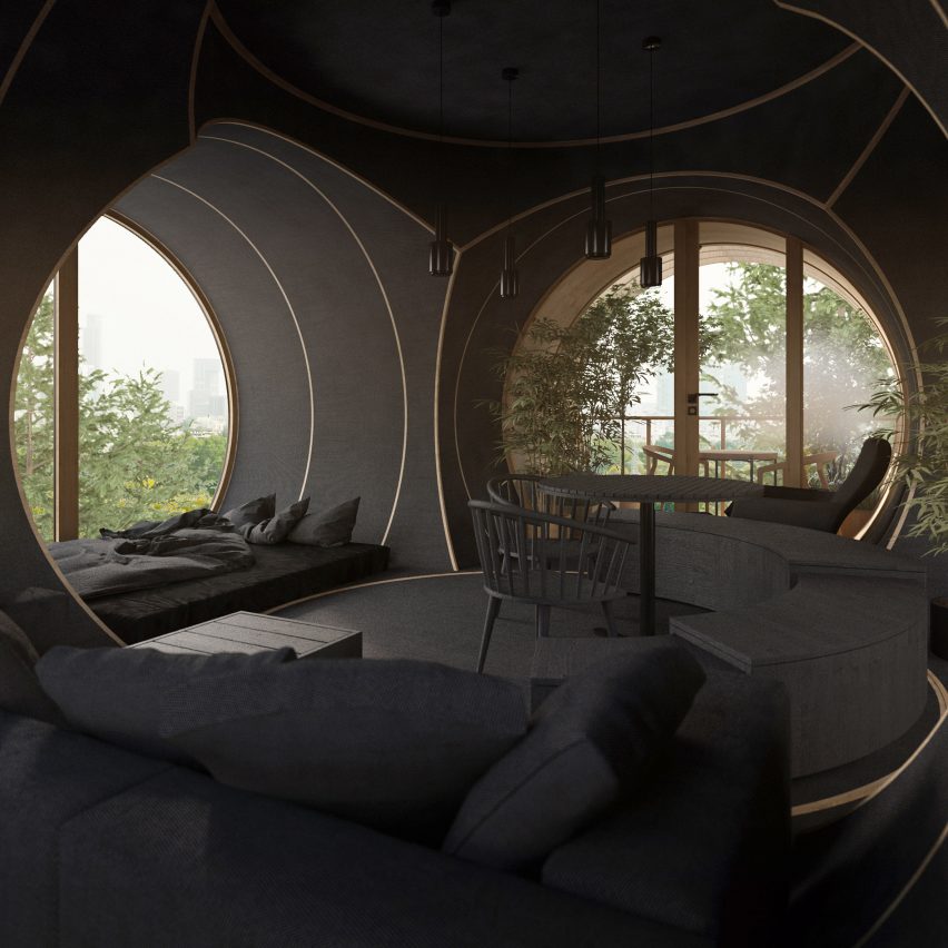 Bert by Precht is a concept for a modular treehouse designed for startup Baumbau
