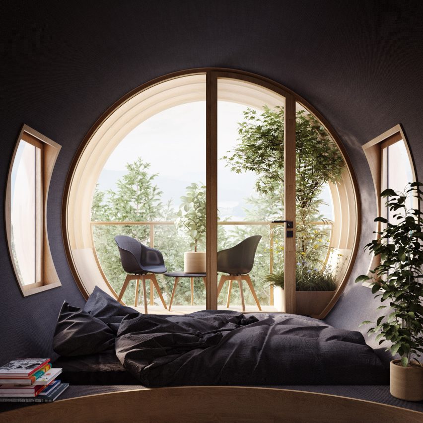 Bert by Precht is a concept for a modular treehouse designed for startup Baumbau