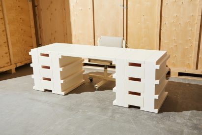 Philippe Malouin office furniture at Design Miami Basel