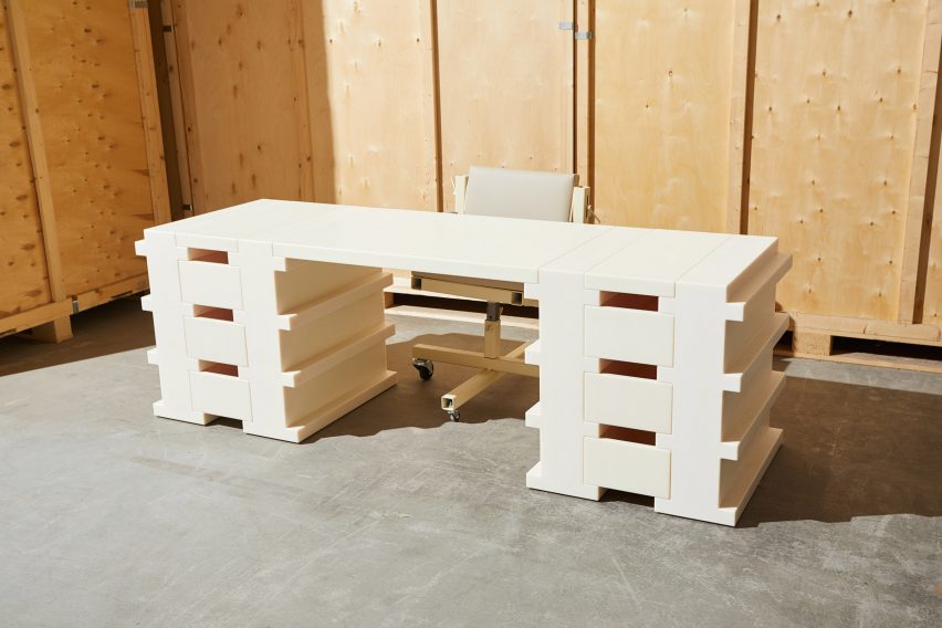 Philippe Malouin office furniture at Design Miami Basel