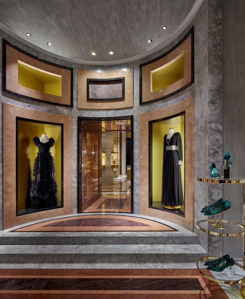 Dolce & Gabbana Piazza di Spagna store by Carbondale features digital fresco