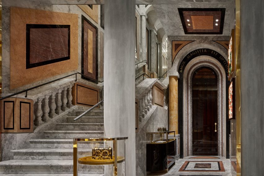 Dolce & Gabbana Piazza di Spagna store by Carbondale features digital fresco