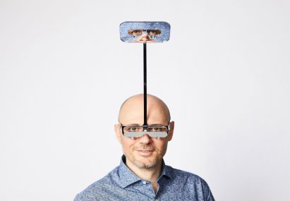 Dominic Wilcox's One Foot Taller periscope glasses grant shorter people a height advantage at gigs