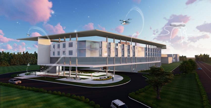 Drone-powered hospital by Leo A Daly
