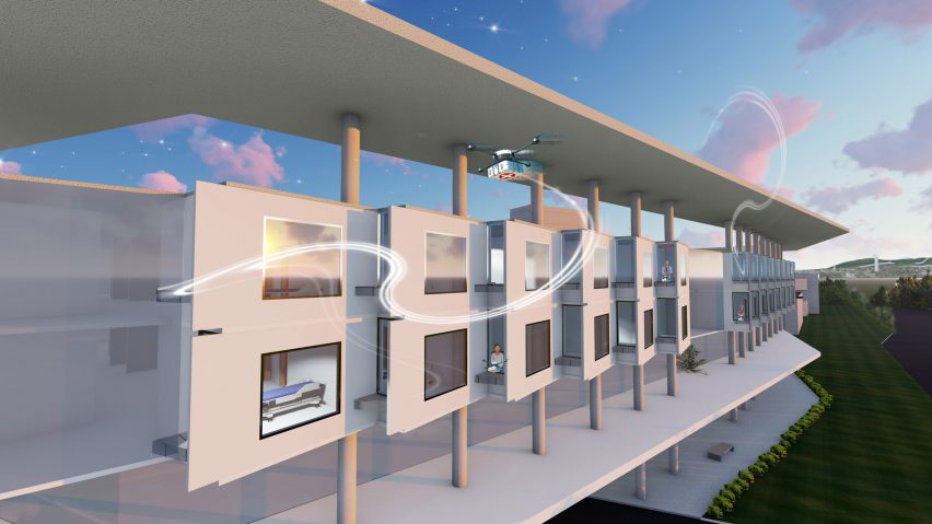 Drone-powered hospital by Leo A Daly