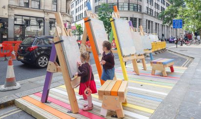 Fatkin, Patrick McEvoy and PATRI create city parklets in central London