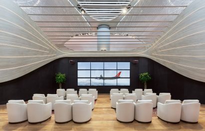 Flow Wall in Istanbul Airport designed by Softroom using parametrics