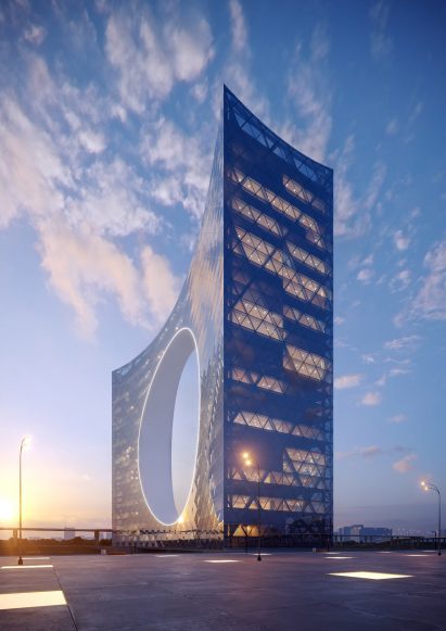 Tower of the Sun by Fundamental Architects and Omega Render in Astana, Kazakhstan
