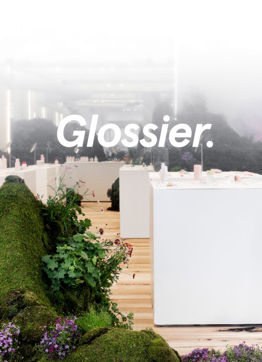 Glossier pop-up shop in Seattle, Washington, by Glossier Experiential Team and Studio Lily Kwong