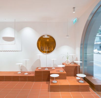 Her cafe and shop in Hong Kong, designed by Clap