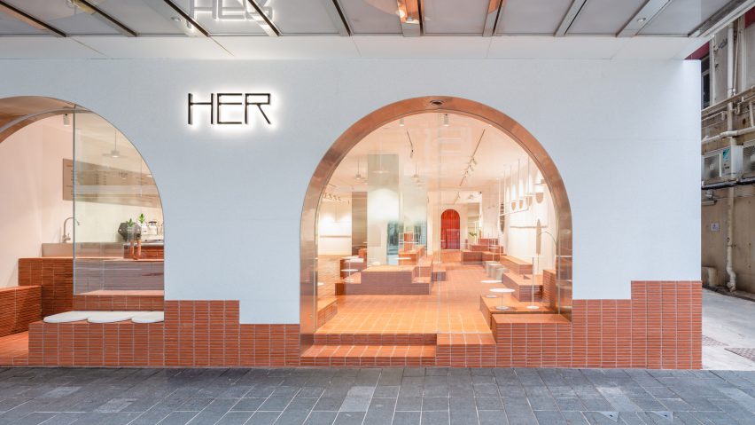 Her cafe and shop in Hong Kong, designed by Clap