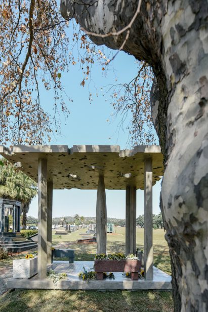 Memorial pavilion for South African trumpeter Hugh Masekela by David Adjaye