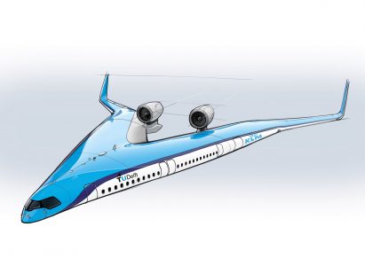 Flying-V by KLM and TU Delft