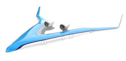 Flying-V by KLM and TU Delft