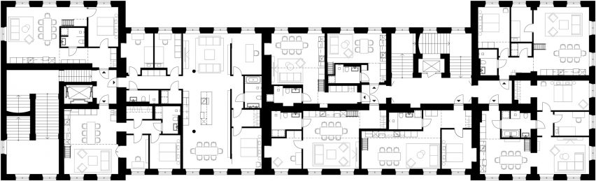 Lyceum apartments by Andreas Martin-Löf Arkitekter