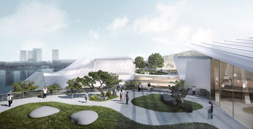 Yiwu Grand Theater in Yiwu, China, be MAD architects