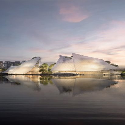 Yiwu Grand Theater in Yiwu, China, be MAD architects