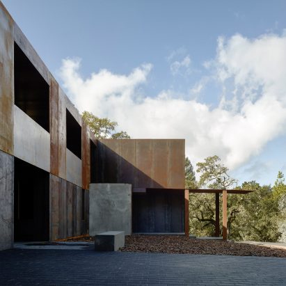 Weathering steel is showcased on our Pinterest board