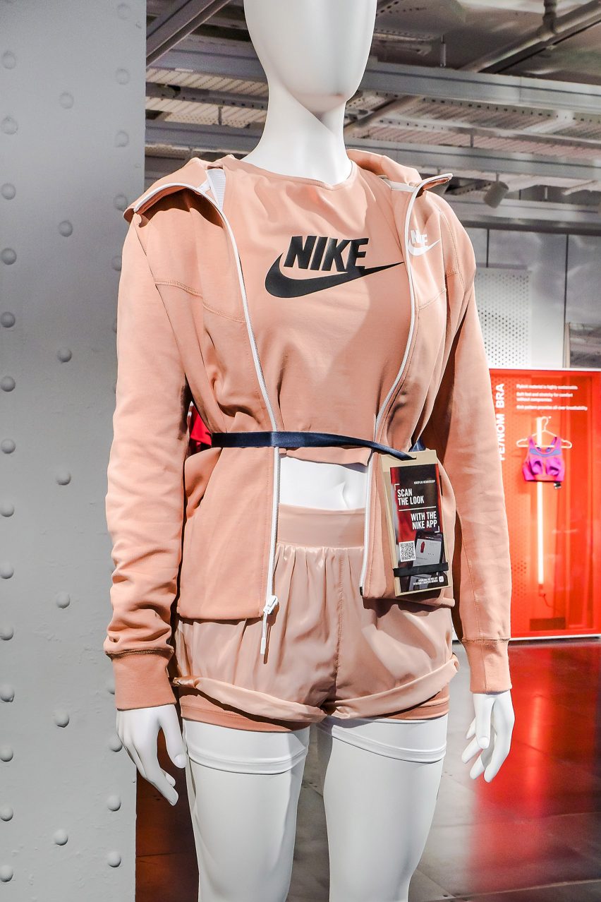 A redesign of the women's floor of Nike's London flagship shops includes plus-size mannequins and para-sport mannequins to model its clothing ranges.