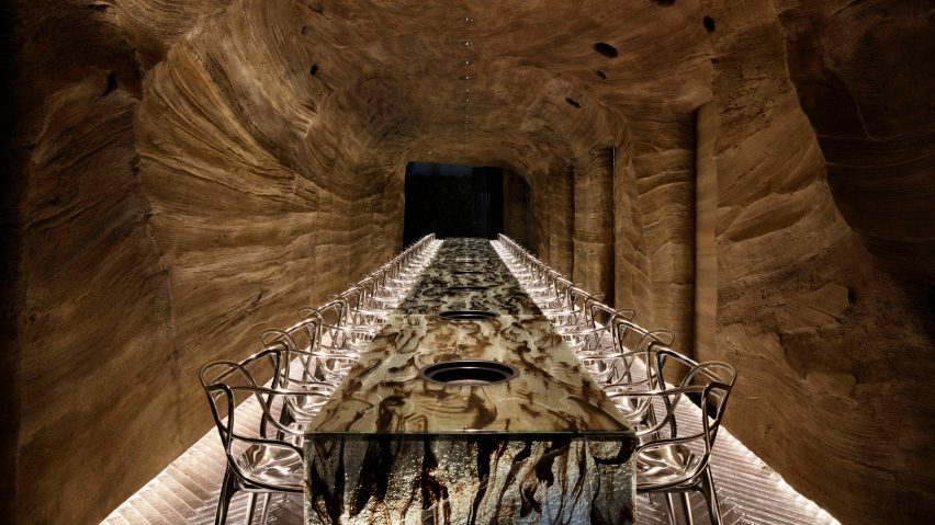 Ryoji Iedokoro turns Tokyo’s Nikunotoriko restaurant into indoor cave