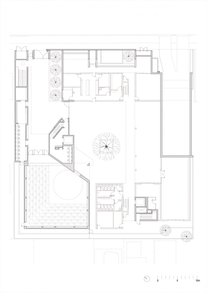 Ground floor plan of Punchbowl Mosque by Candalepas Associates
