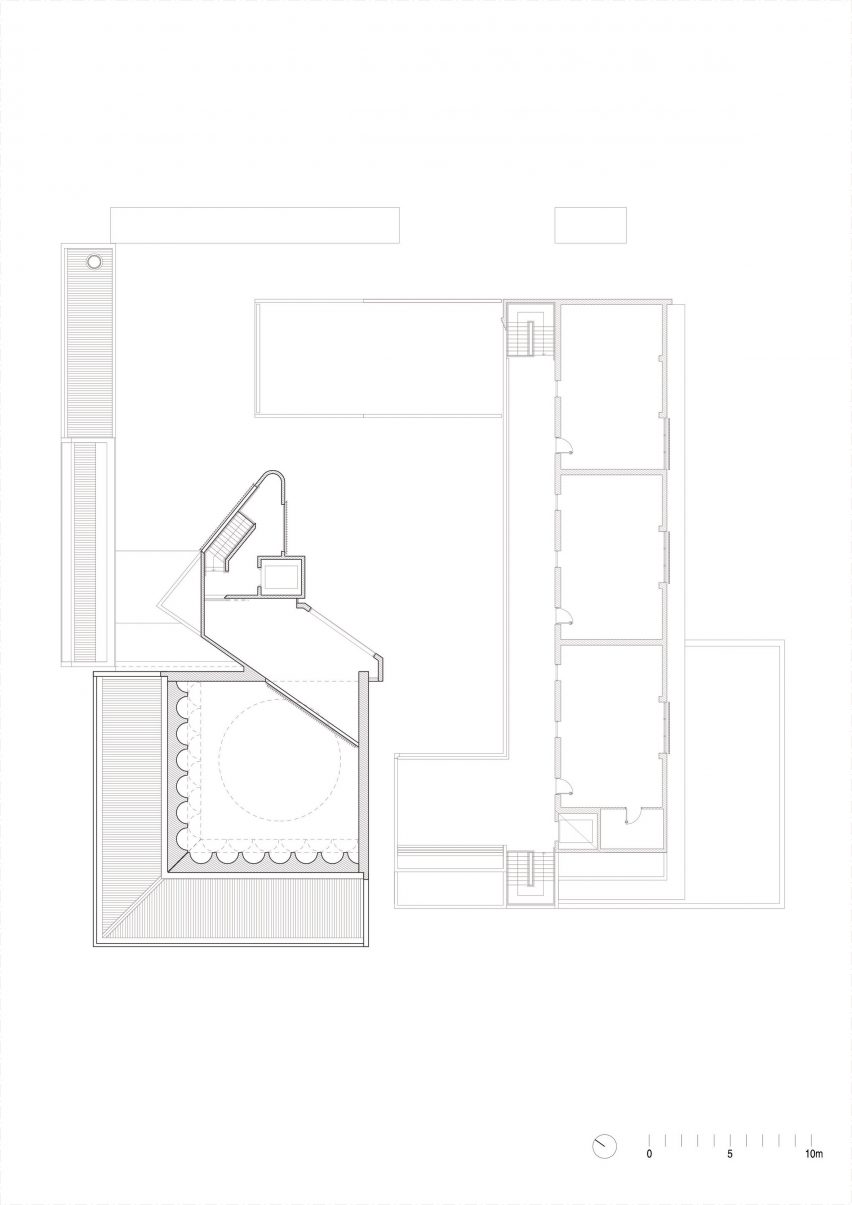 Second floor plan of Punchbowl Mosque by Candalepas Associates
