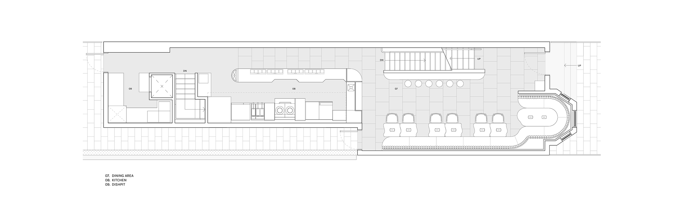 Sara restaurant in Toronto, Canada by Odami Studio