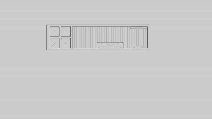 An exposed concrete frame supports this 4.2-metre-wide skinny house in Melbourne designed by Oliver du Puy Architects to feature meditation spaces.