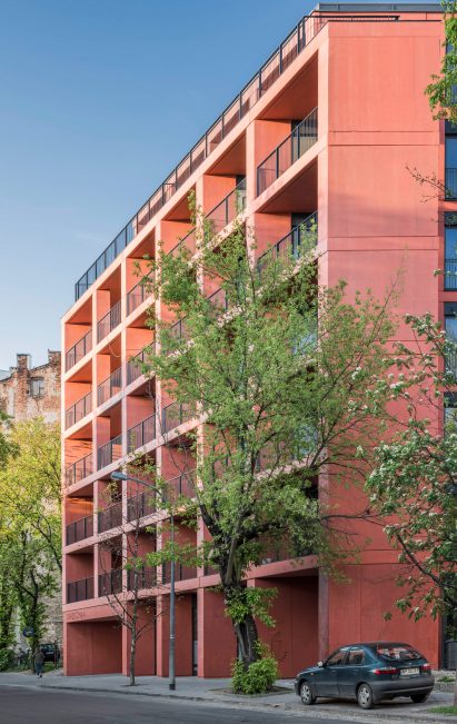 Sprzeczna 4 prefabricated housing by BBGK in Warsaw, Poland